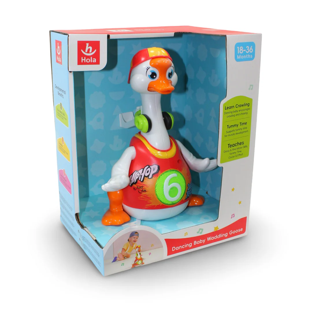 Hola Dancing Baby Waddling Goose Toy (Light & Music) - Image 2