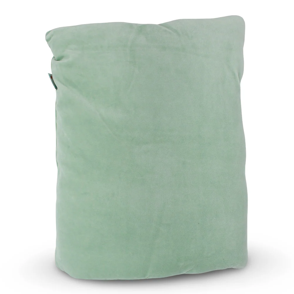 Baby Girls Velvet Baby Sleeping Bag – Mint with Bear Design - Image 3