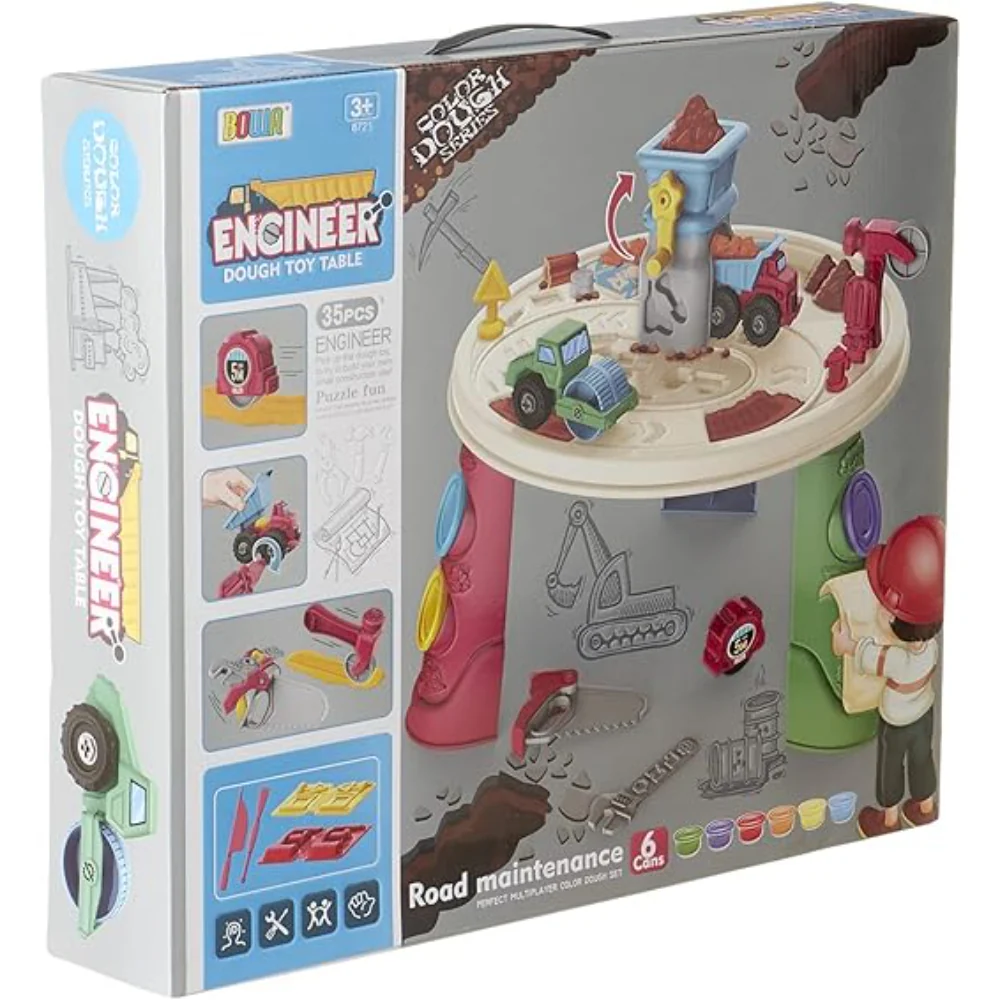 Engineer Dough Toy Table for Kids – Build, Create & Imagine - Image 2