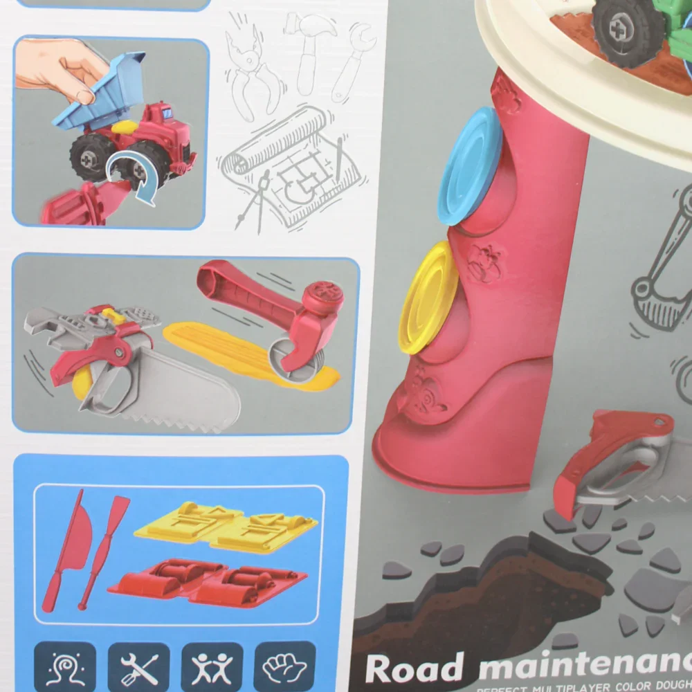 Engineer Dough Toy Table for Kids – Build, Create & Imagine - Image 4