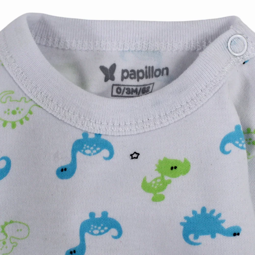 Unisex Baby Cotton Long-Sleeved Underwear Printed Bodysuit - Assorted Prints - Image 16