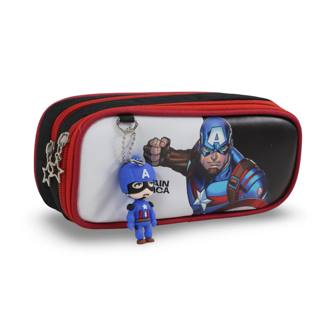 Captain America Pencil Case – Black