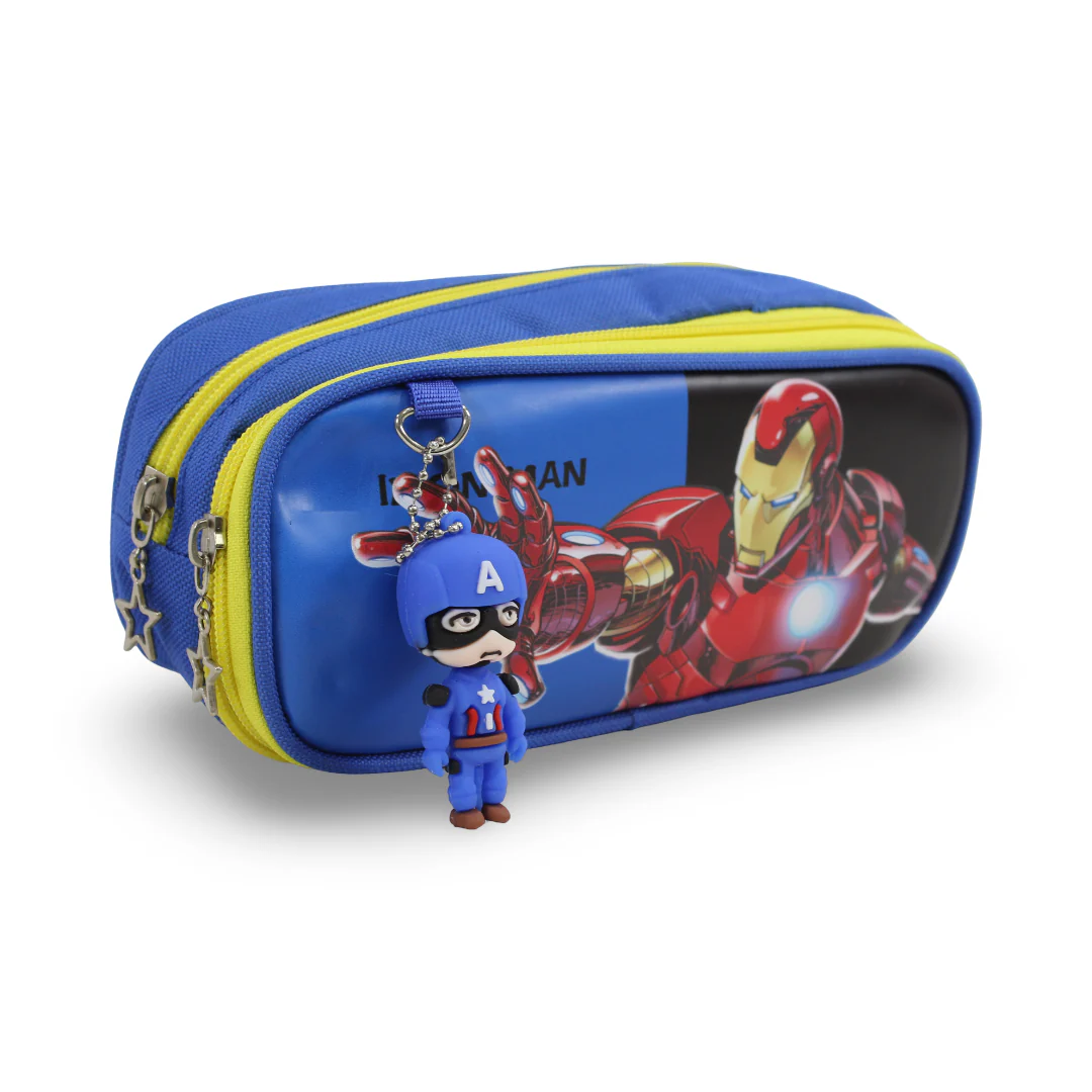 Iron-Man Pencil Case – Blue