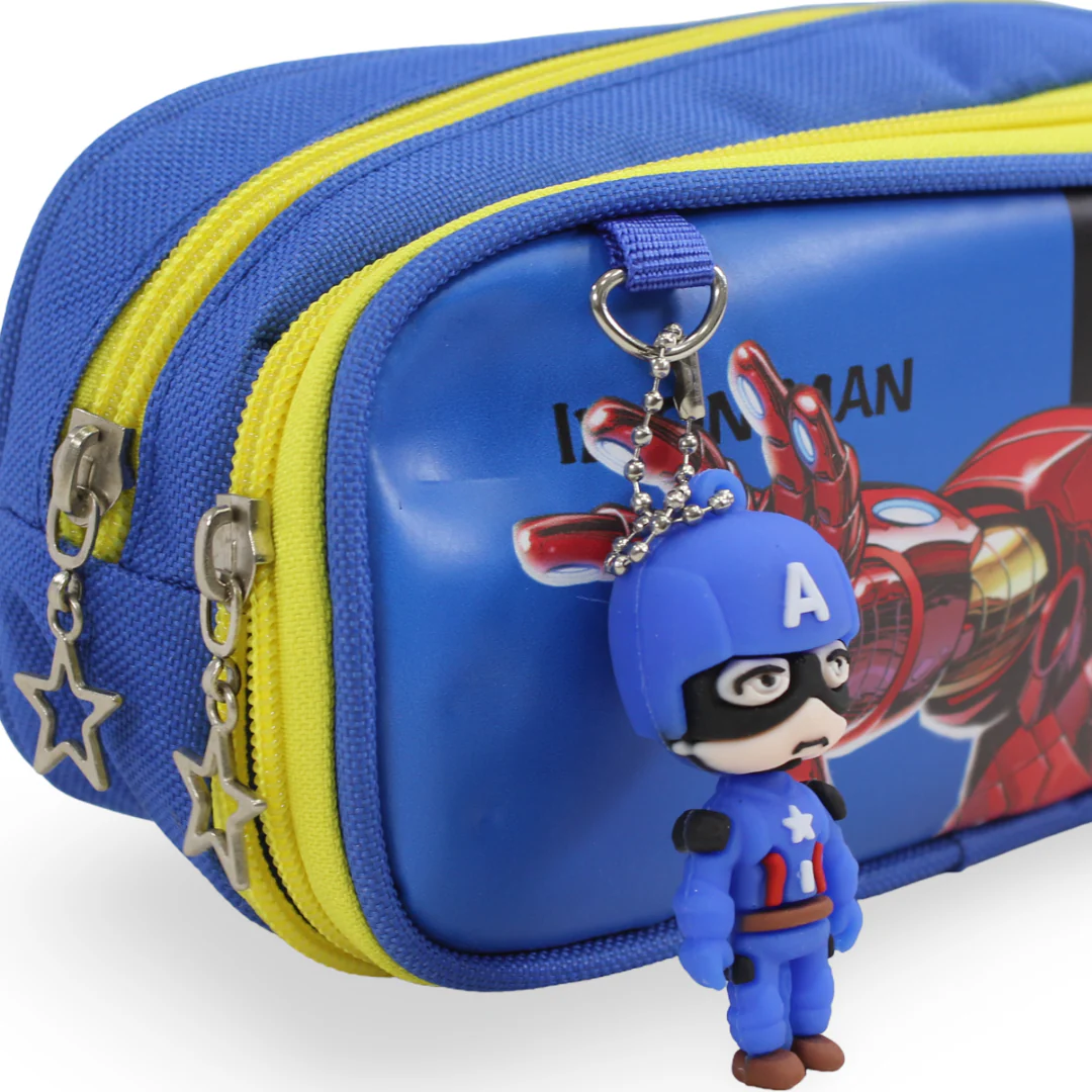 Iron-Man Pencil Case – Blue - Image 3