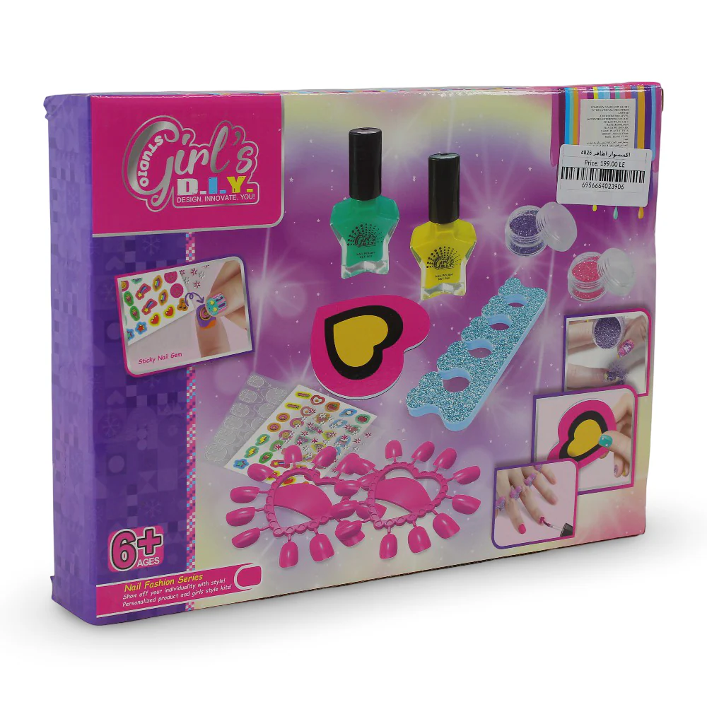 Girl’s DIY Fashionable Nails Nail Art Accessories Set - Image 2