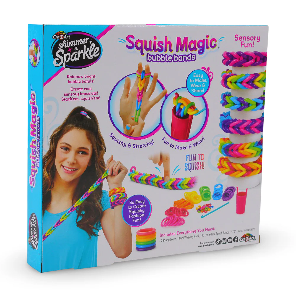 Shimmer N Sparkle Squish Magic Bubble Bands - Image 3
