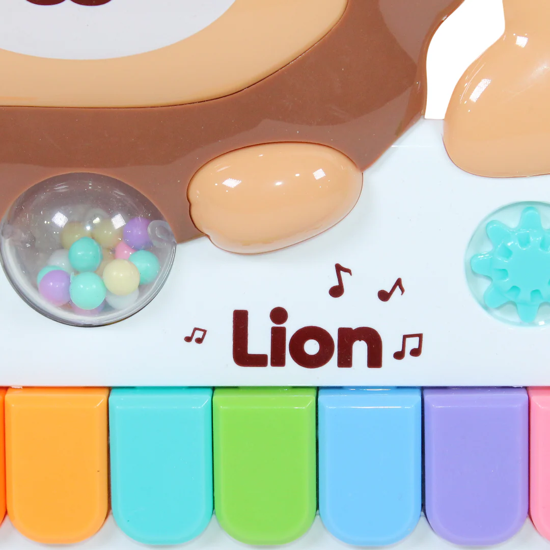 Lion Baby Musical Piano Toy – Beige - Image 3