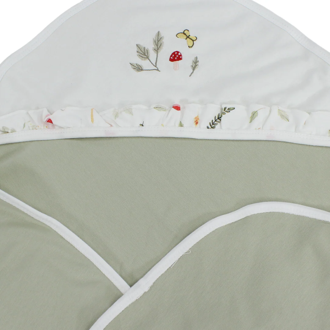Cotton Baby Blanket – Off-White & Pestage - Image 3