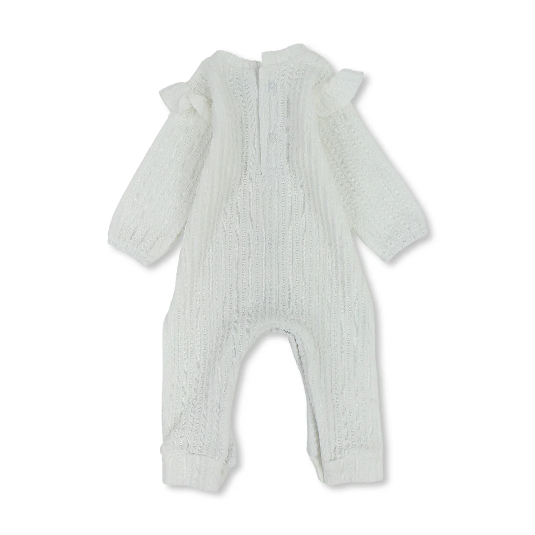 Baby Girls Cotton Baby Footie – Bows Design - Image 8