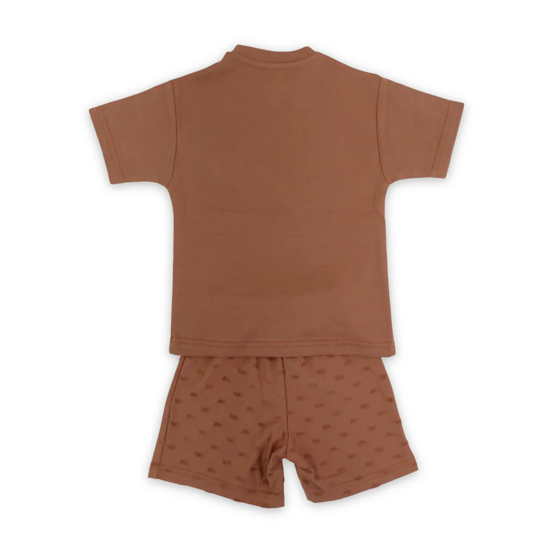 Unisex Baby Cotton Outfit Set – Bear Face Embroidery - Image 5
