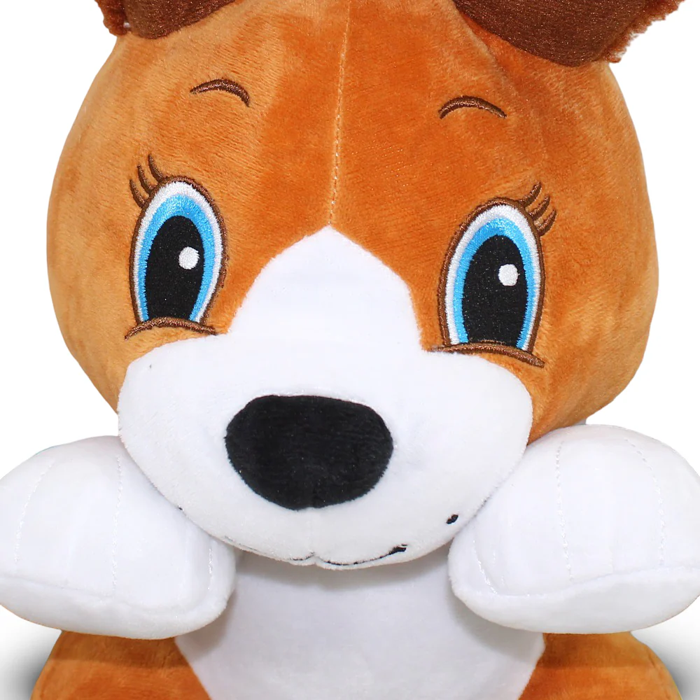 Peek A Boo Animals Plush – Brown Dog - Image 4