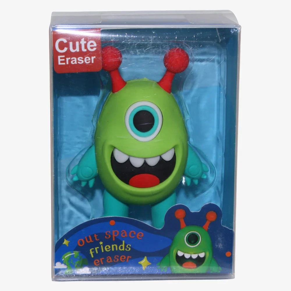 Monster Shaped Eraser – Green - Image 3