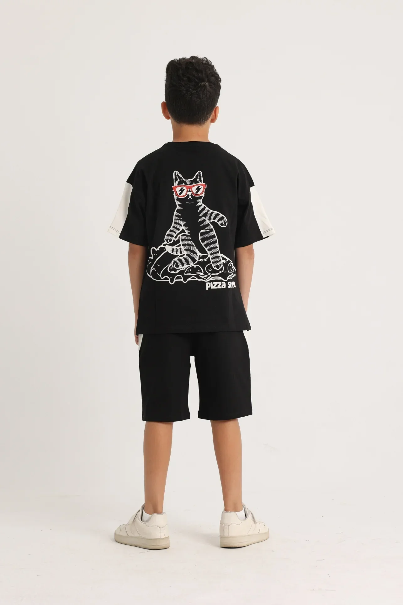 Unisex Kids Cotton Outfit Set – Black - Image 2