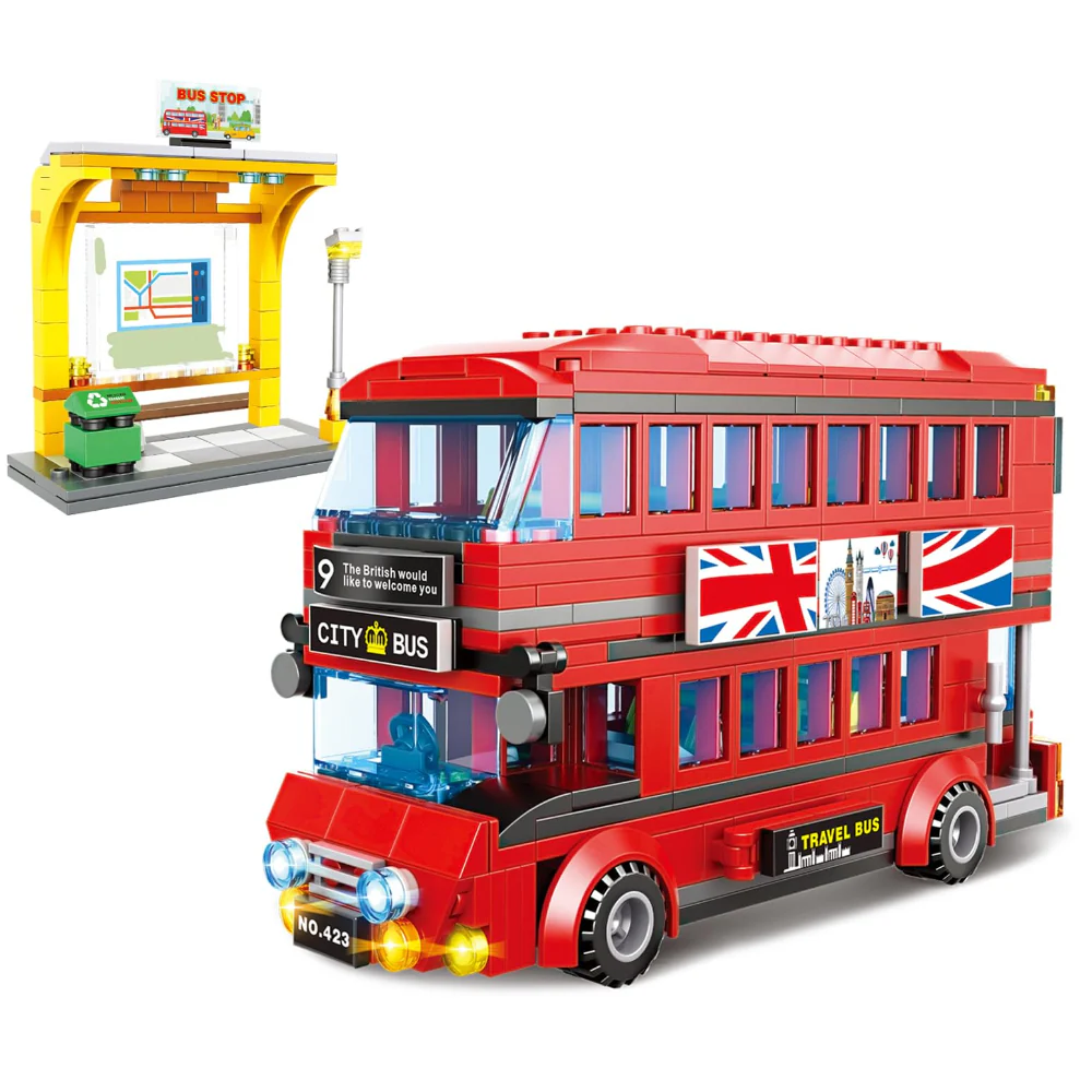 City Bus London Set Building Block Set – 488 Pcs