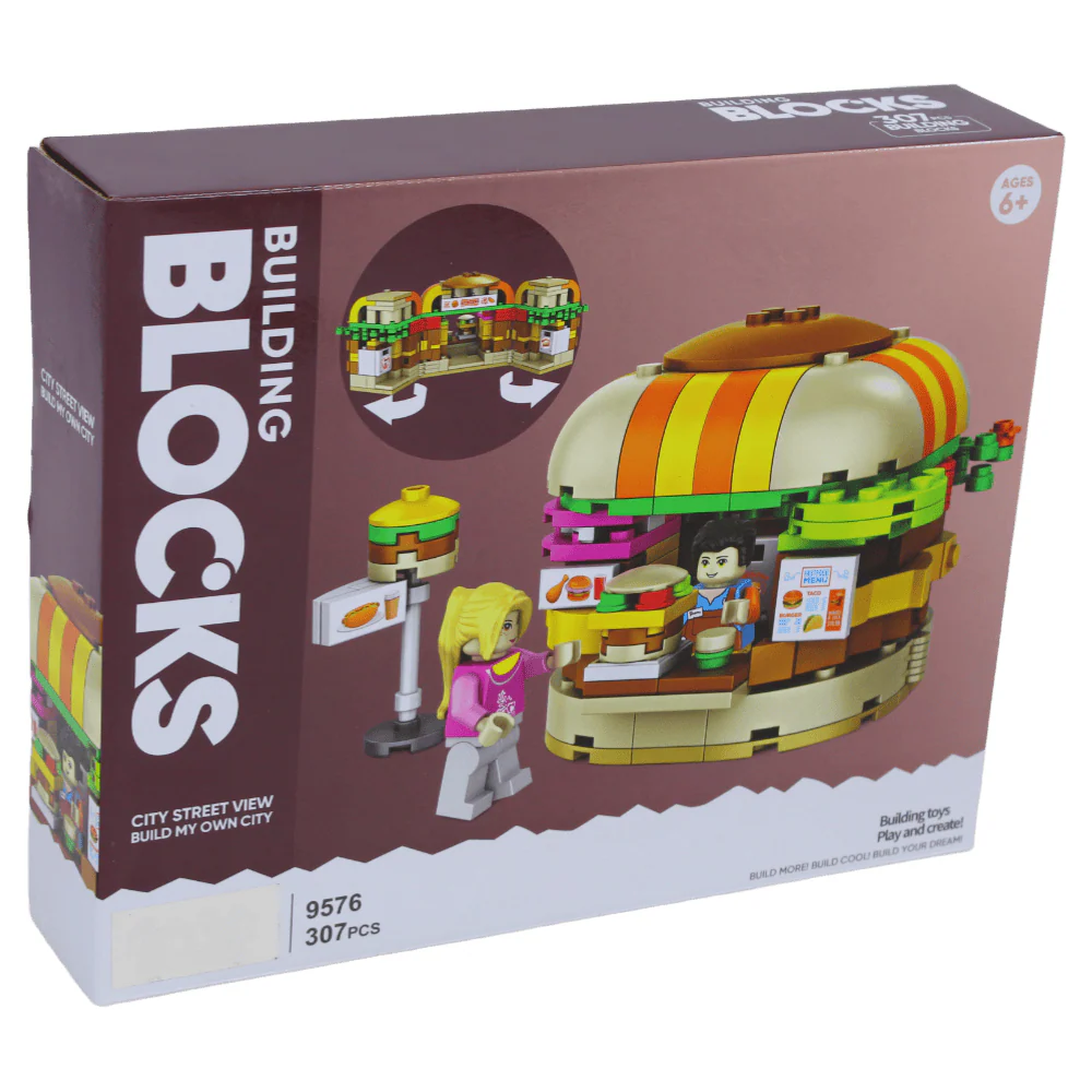 Food Court Hamburger Building Block Set – 307 Pcs - Image 2