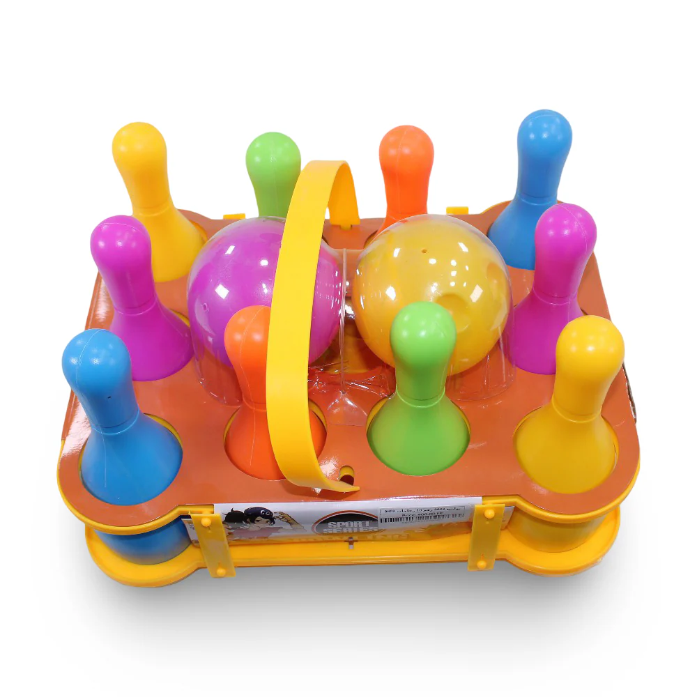 Sport Series Bowling Set 10 Bottles + 2 Balls - Image 2