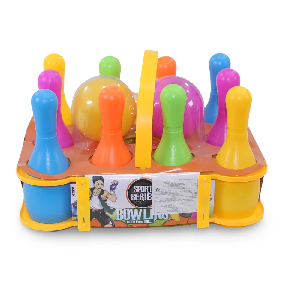 Sport Series Bowling Set 10 Bottles + 2 Balls - Image 3