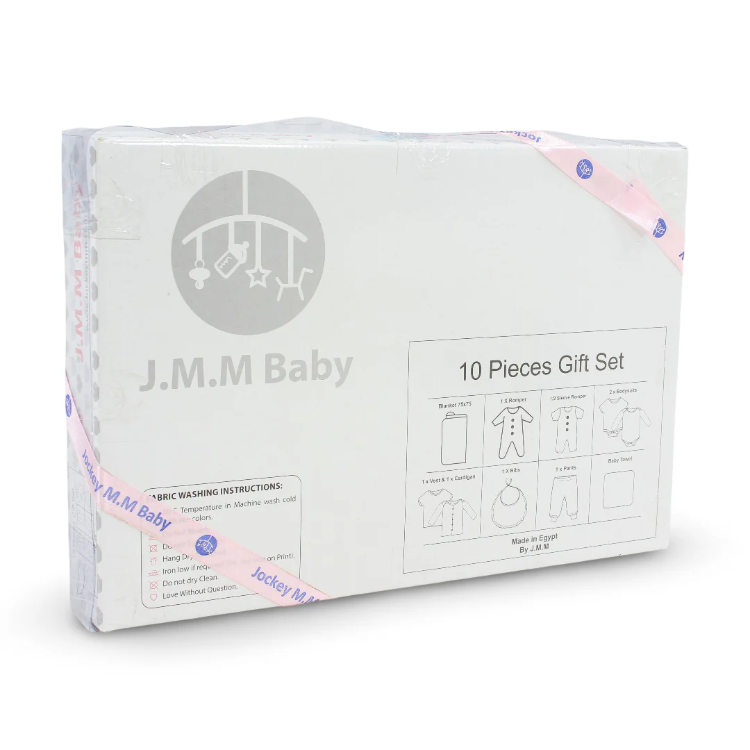 Baby Girls Gift Clothes Box – Off-White with Ice Cream Print 0-3m (10Pcs) - Image 2