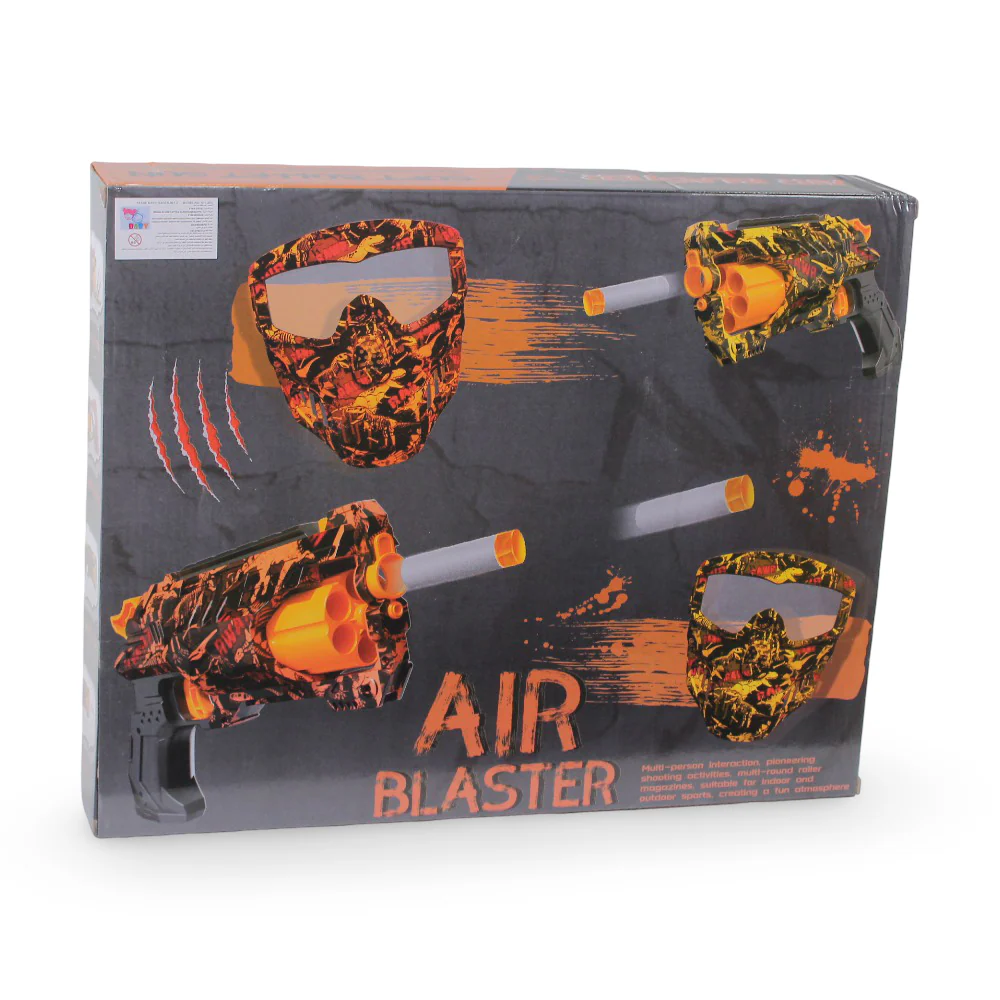 Air Blaster Soft Bullet Gun + Mask Set - Image 2