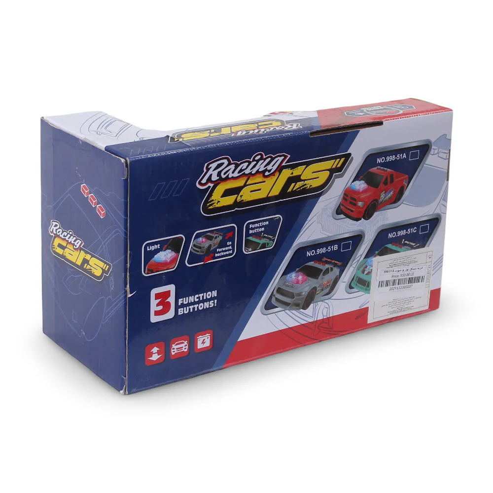 Kids Racing Car with Light & Sound – Red - Image 3