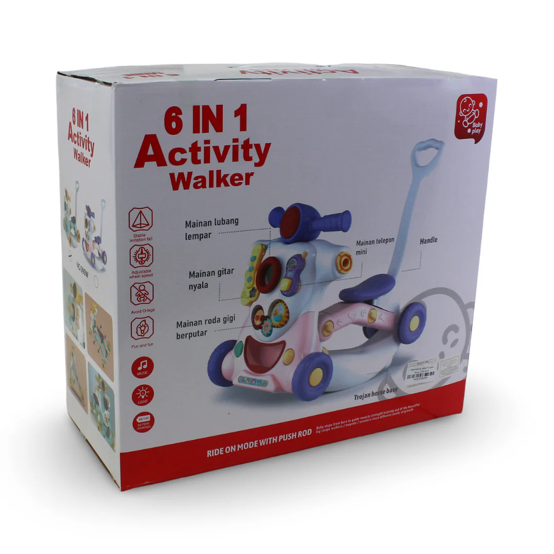 Multifunctional 6-in-1 Baby Activity Walker – Green - Image 2