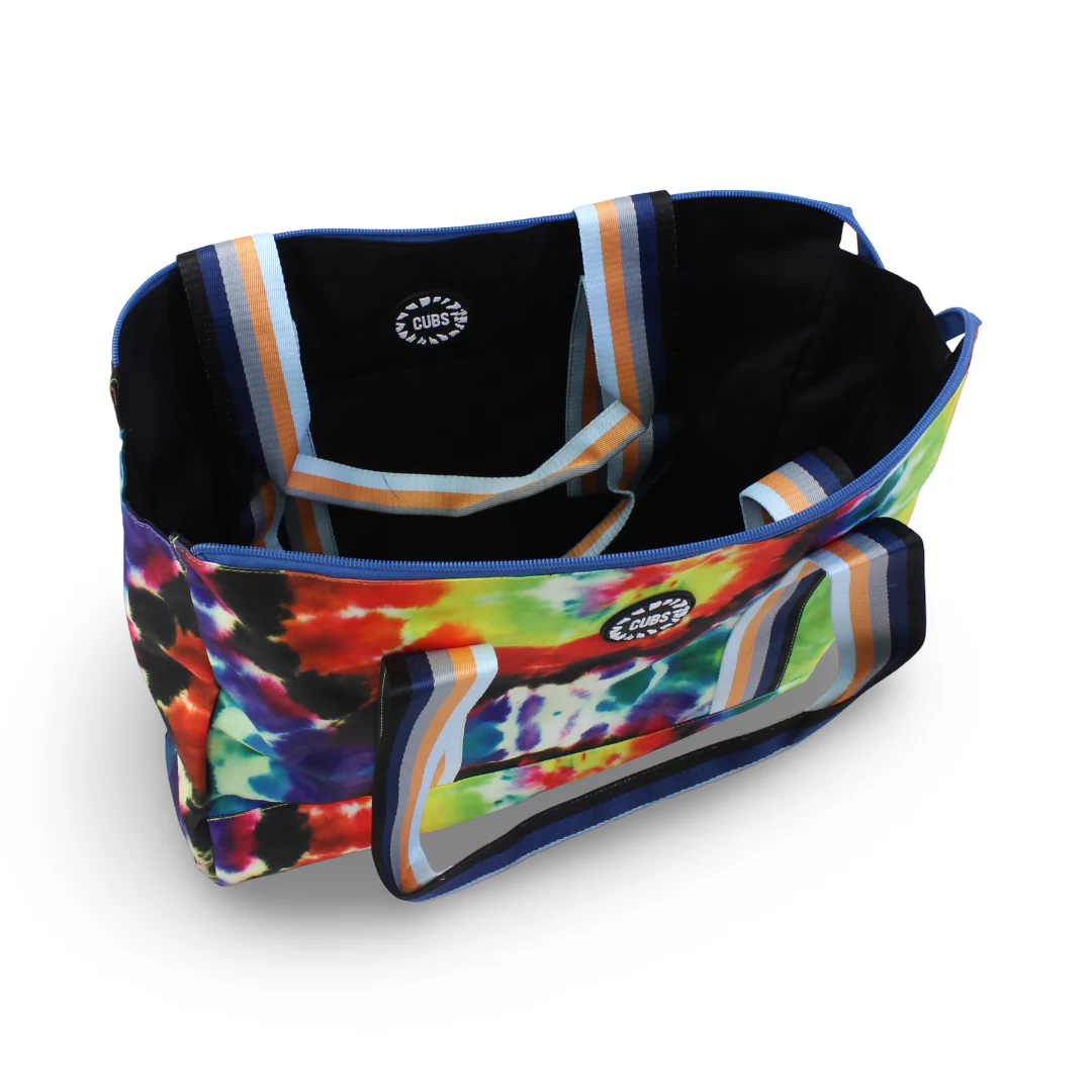 Cubs Always Tanned Tie Dye & Black Double Face Tote Bag - Image 2