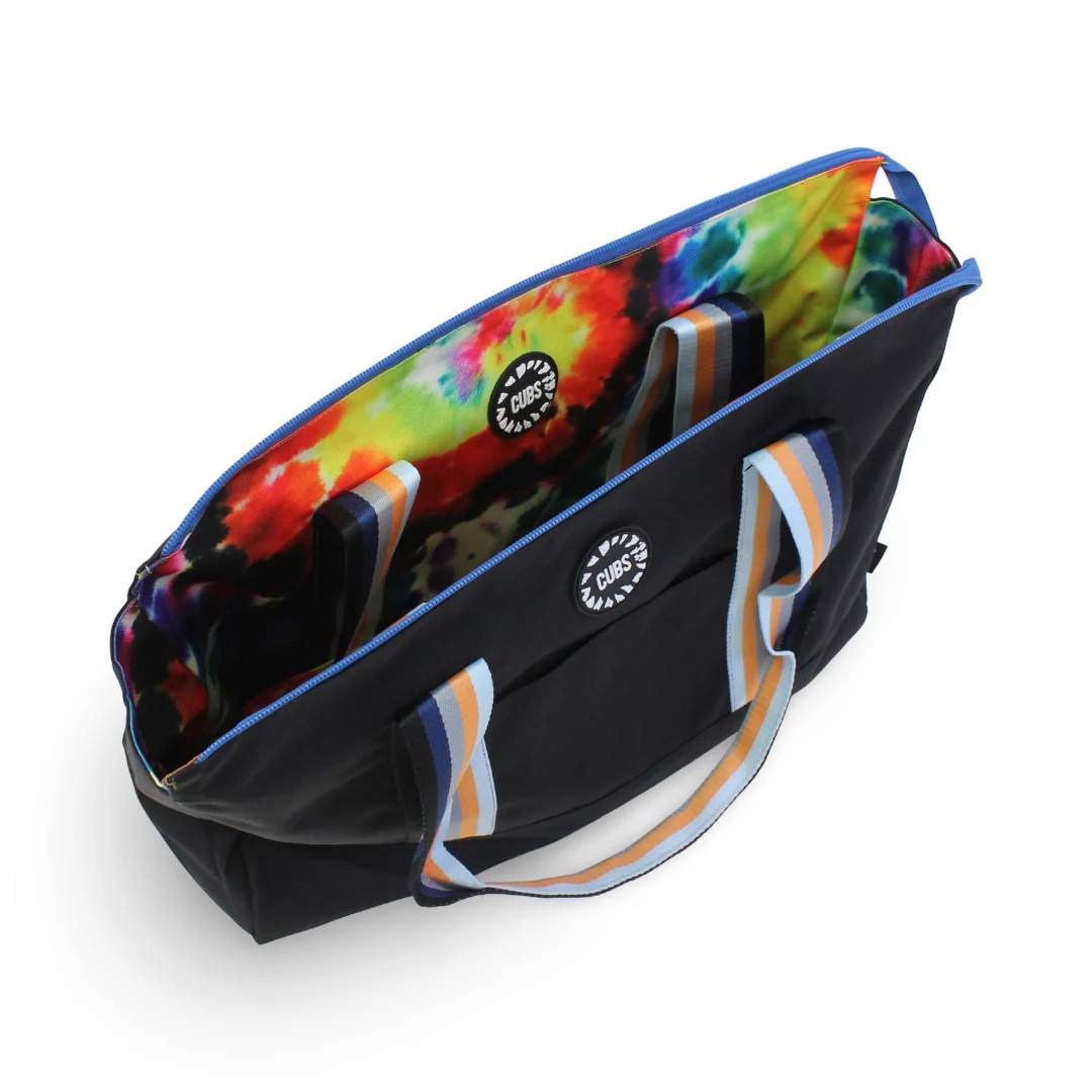 Cubs Always Tanned Tie Dye & Black Double Face Tote Bag - Image 4