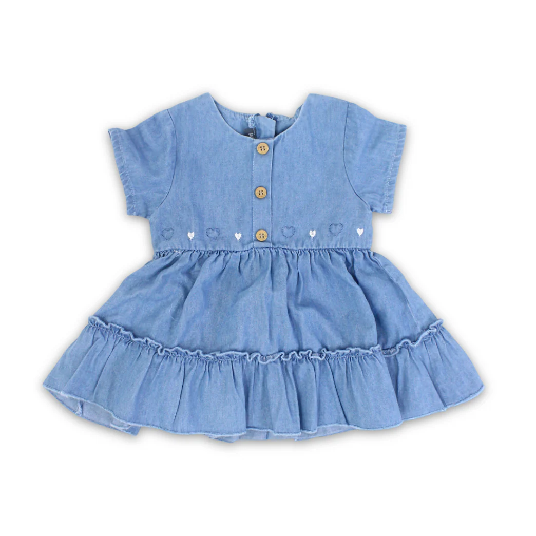 Baby Girls Cotton Denim Dress