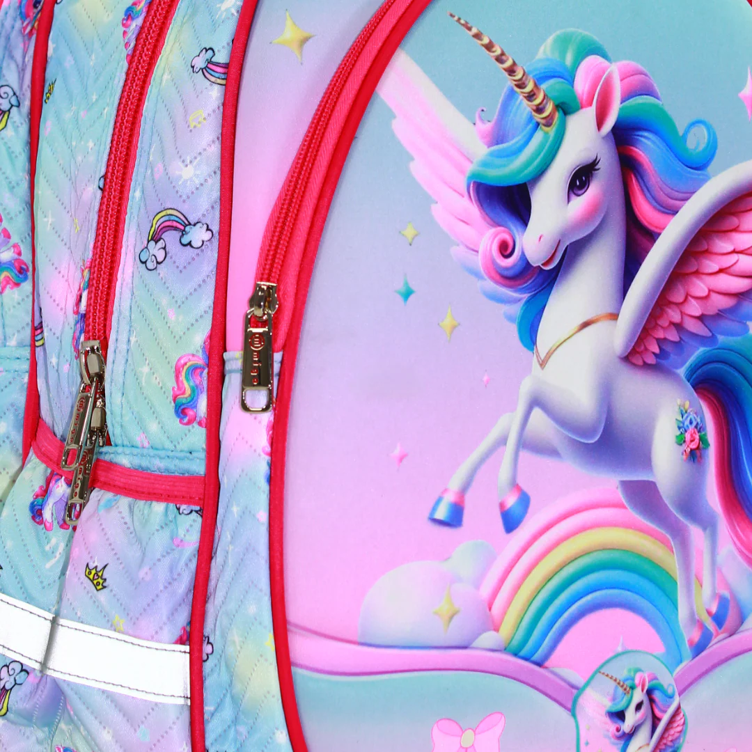 Migo Unicorn Backpack 16 Inches – Baby Blue - Image 3