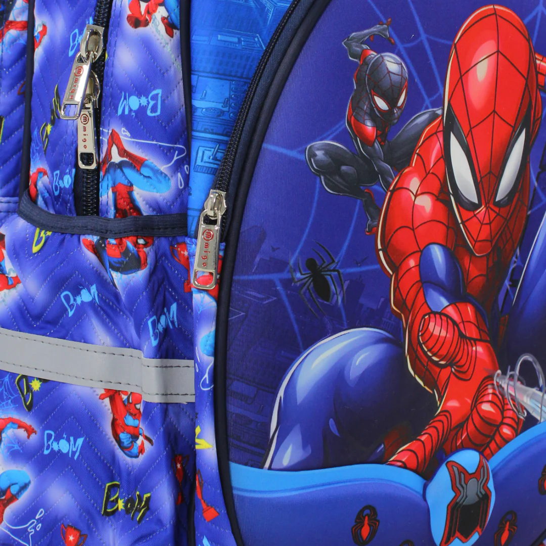 Migo Spider-Man Backpack 18 Inches – Blue - Image 3