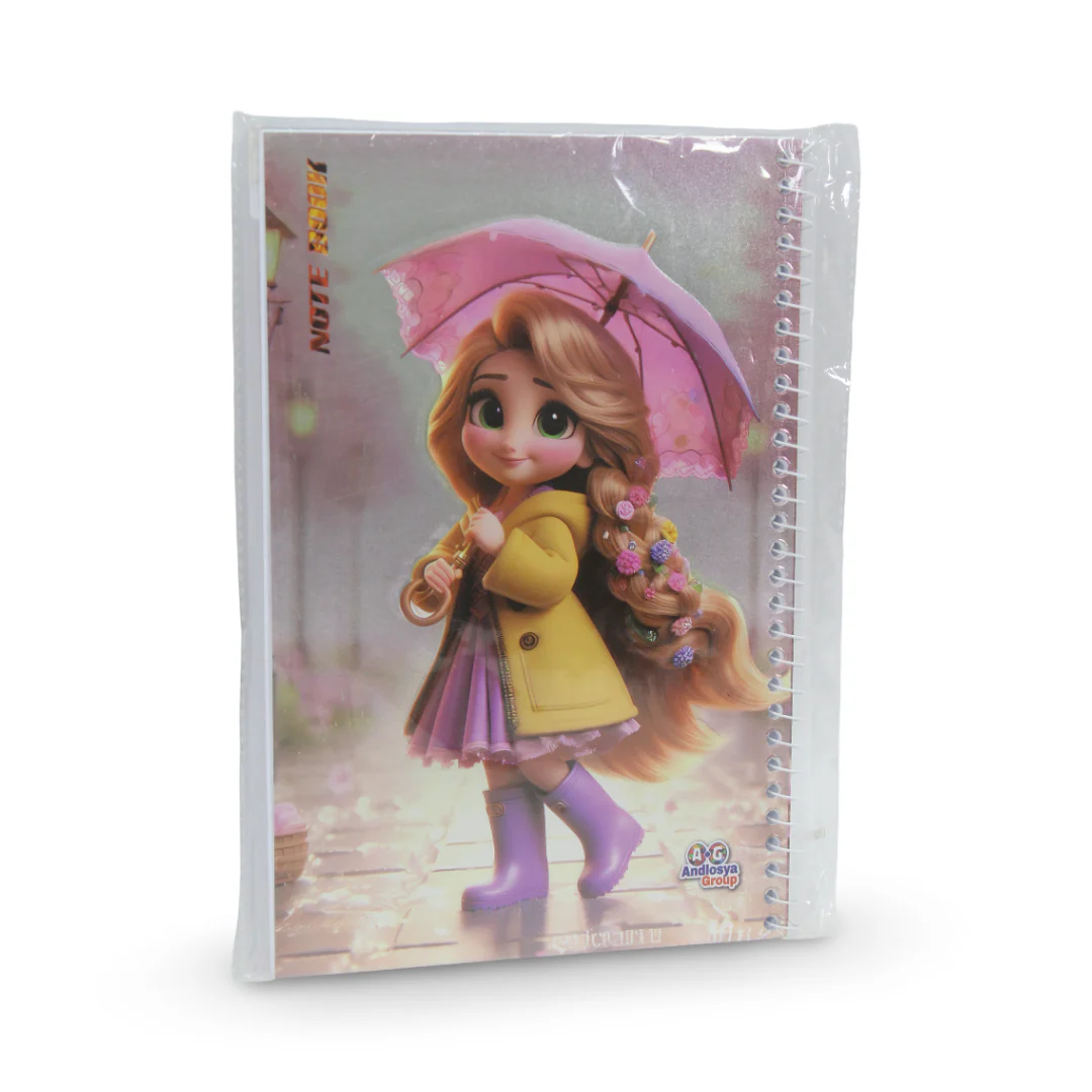 Girl Holding Lantern Notebook – 100 Pages
