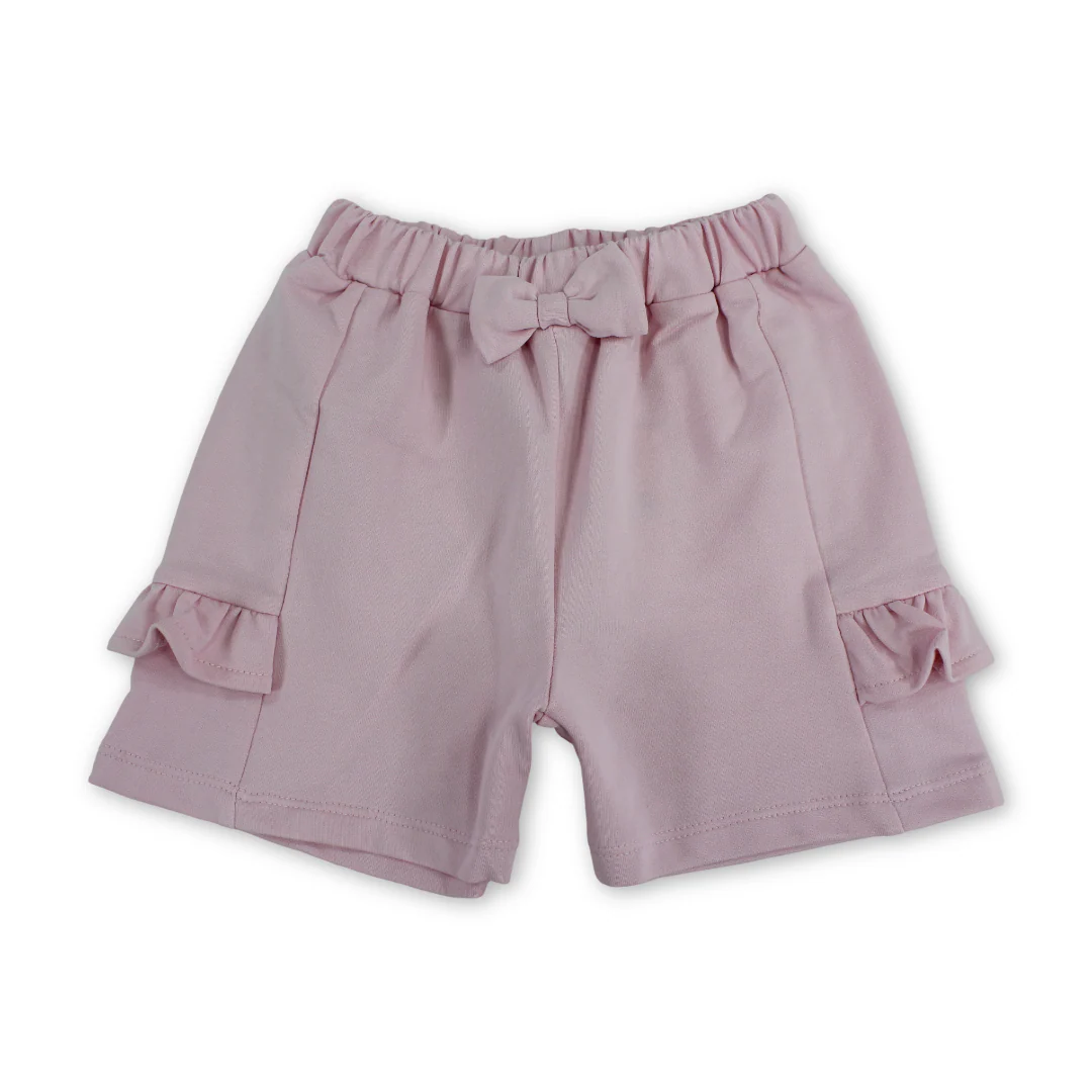 Baby Girls Gabardine Short – Pink