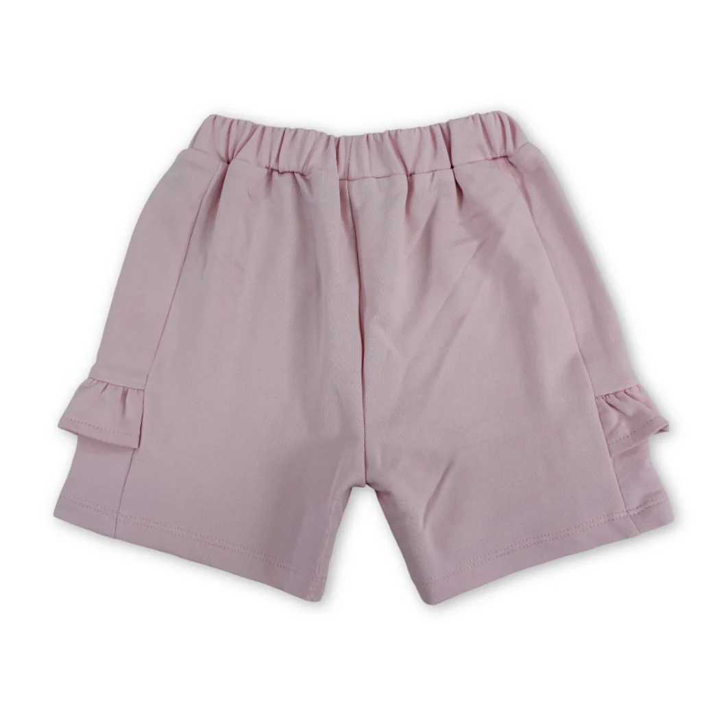 Baby Girls Gabardine Short – Pink - Image 2