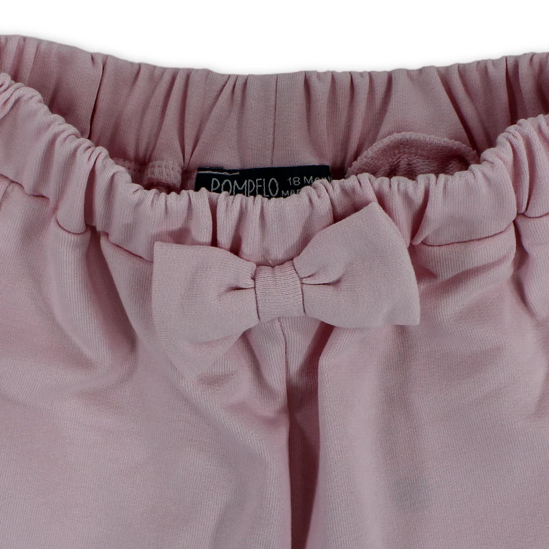 Baby Girls Gabardine Short – Pink - Image 3