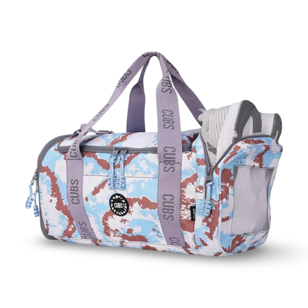 Cubs Baby Blue Tie Dye Large Duffel Two Pockets - Image 3