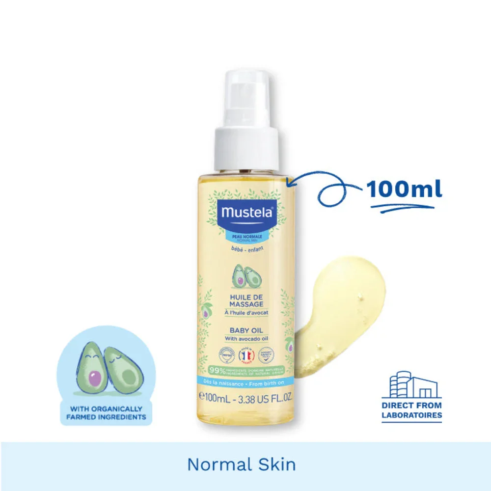 Mustela Baby Massage Oil – 100ml - Image 3