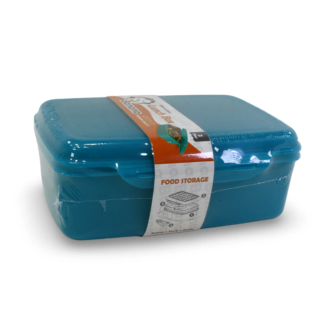 Banana Lunch Box With Splitter 2 Levels 2L - Image 4