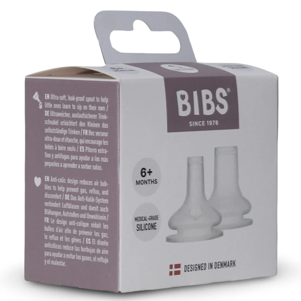 BIBS Baby Bottle Silicone Spout (Pack of 2) – 6+ Months - Image 3