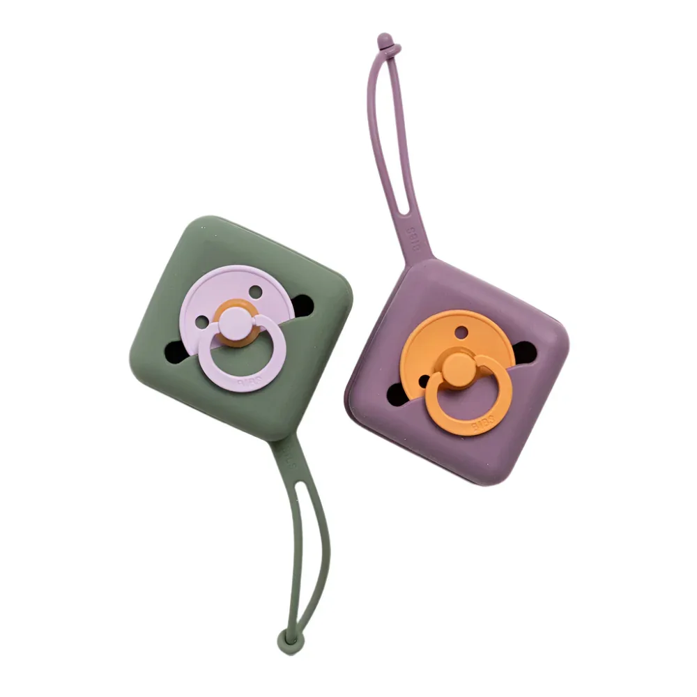 BIBS Pacifier Case– Silicone – Pumpkin - Image 2