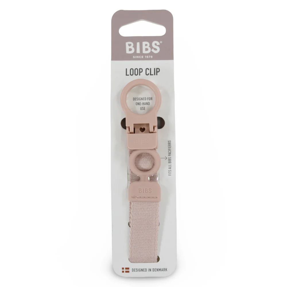 BIBS Pacifier Clip Loop – Blush - Image 2