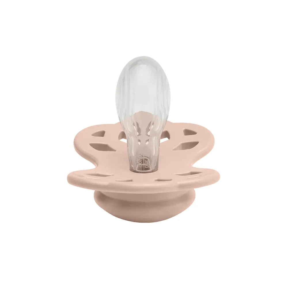 BIBS Infinity Pacifier 2-Pack Anatomical Silicone Size 2 – Blush/Woodchuck - Image 2