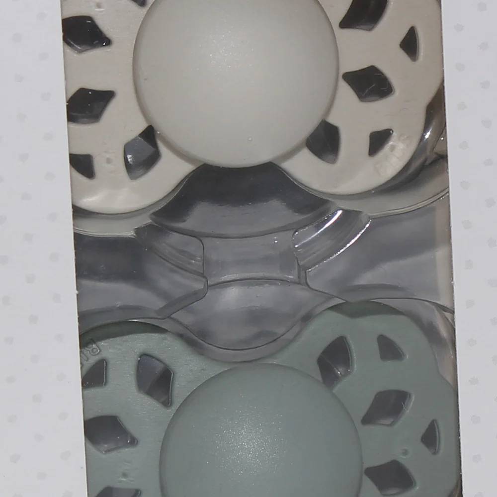 BIBS Infinity Pacifier Pack of 2 – Anatomical Silicone Size 2 Ivory/Sage - Image 8