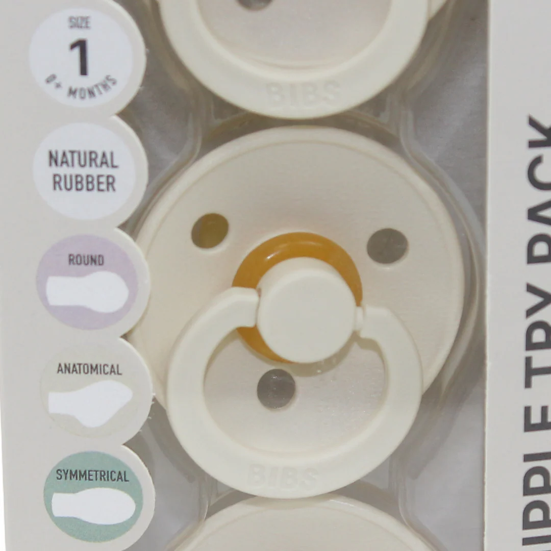 BIBS Pacifiers Try-It Colour 3 Pack – Ivory - Image 3