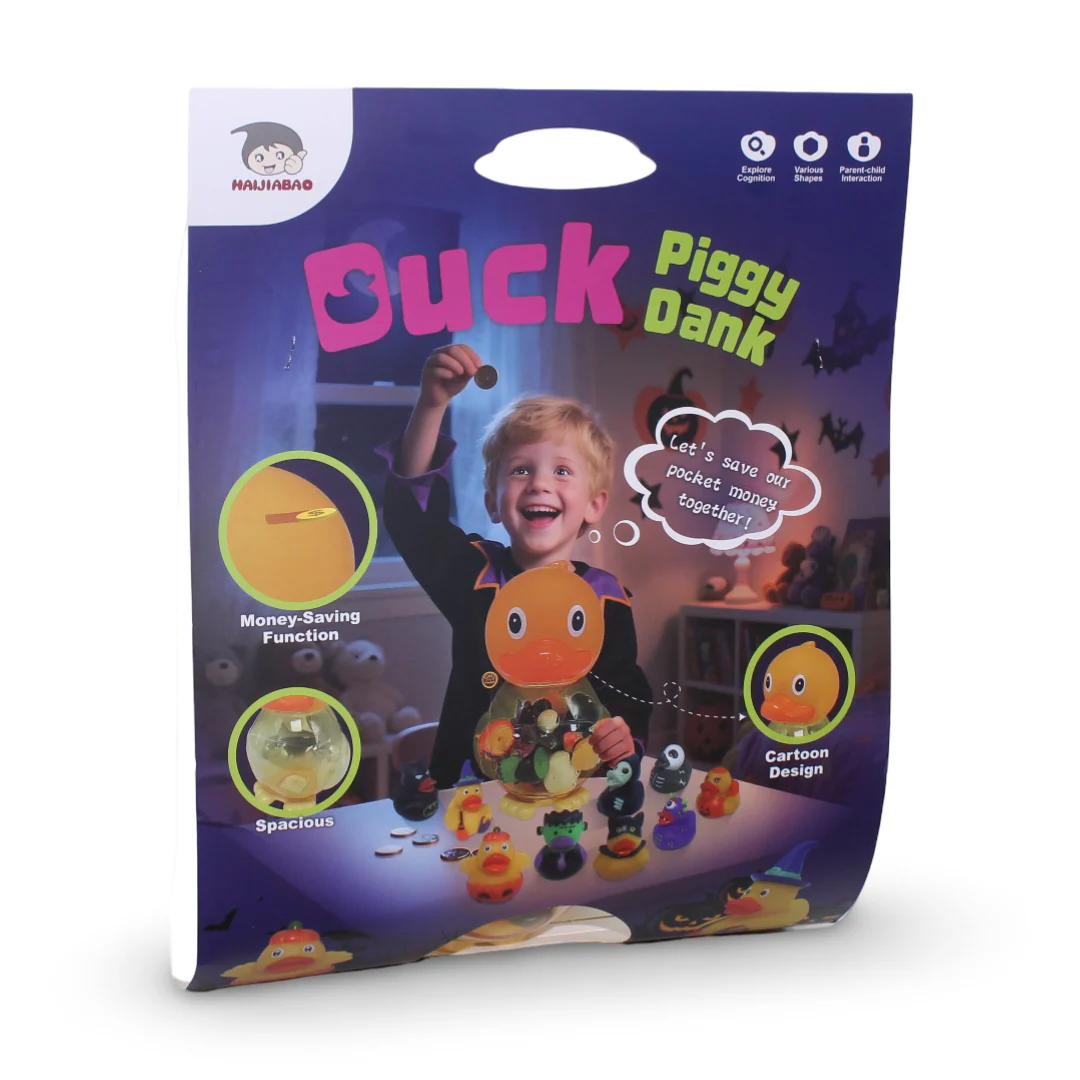 Duck Piggy Bank Toy with Light & Mini Figures - Image 2
