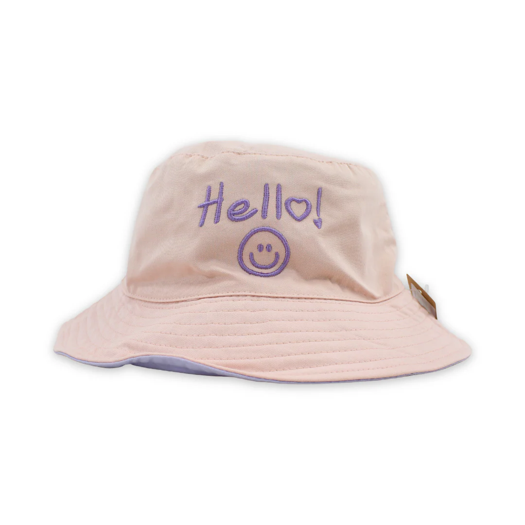 Unisex Cotton Bucket Hat – “Hello“ Embroidery - Image 7