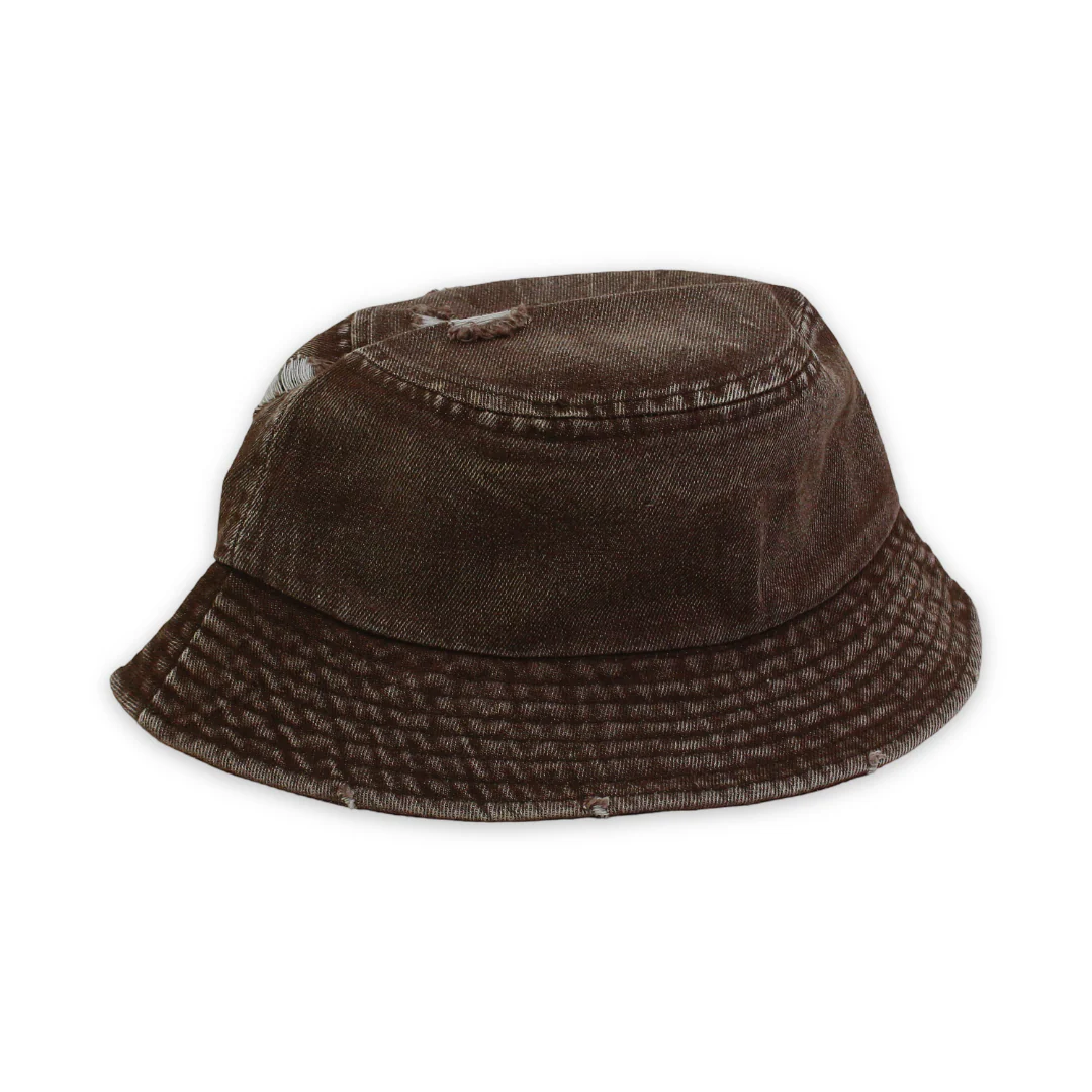 Unisex Cotton Bucket Hat – “Think Outside“ Embroidery - Image 2
