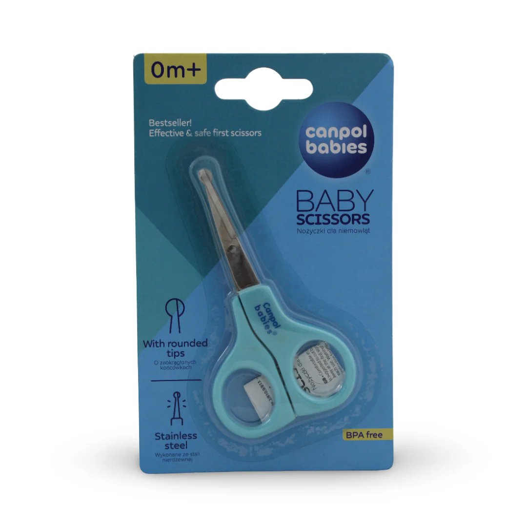 Canpol Babies Baby Scissors Rounded Edges – Baby Blue - Image 3