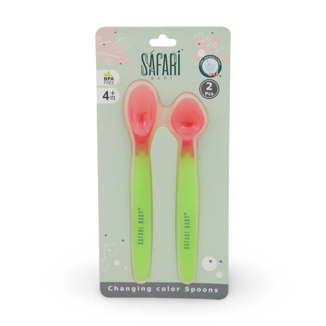 Safari Baby Color Changing Spoon Set 2 PCS +4M - Image 4