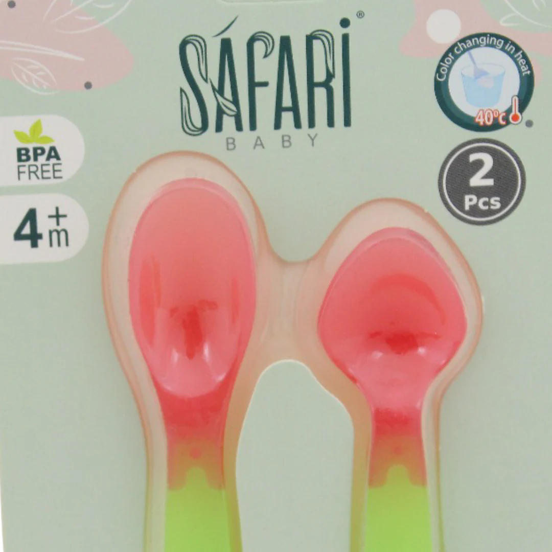 Safari Baby Color Changing Spoon Set 2 PCS +4M - Image 6