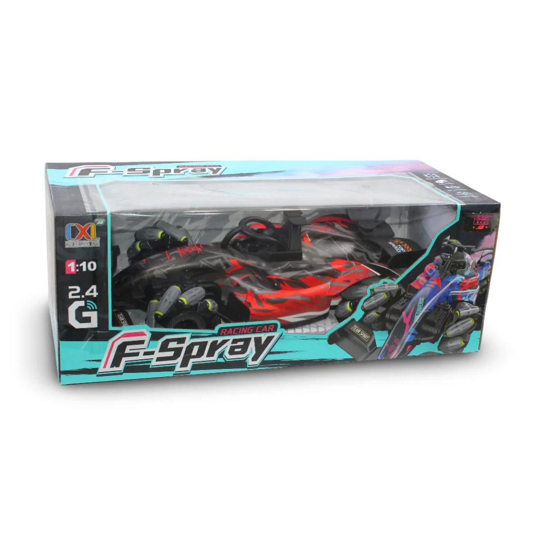 RC Racing Car F-Spray Stunt Car – Multicolor